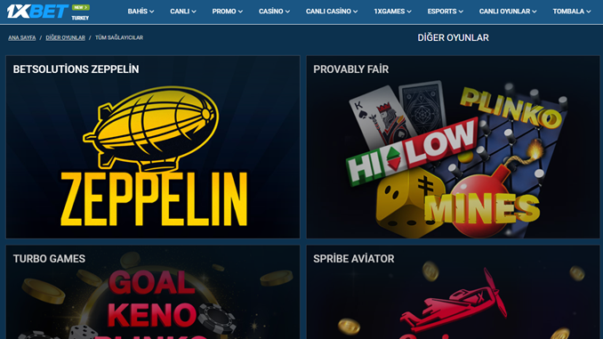 1xbet Zeppelin Oyna
