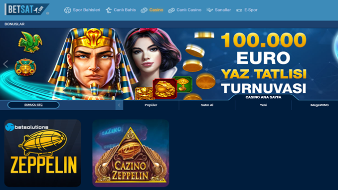 Betsat Zeppelin oyunu