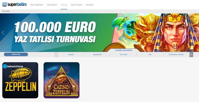 Süperbetin Zeppelin oyunu